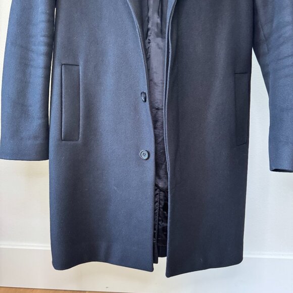 Everlane The Italian ReWool Trench Coat Black Size Small (Petite) - Picture 8 of 16